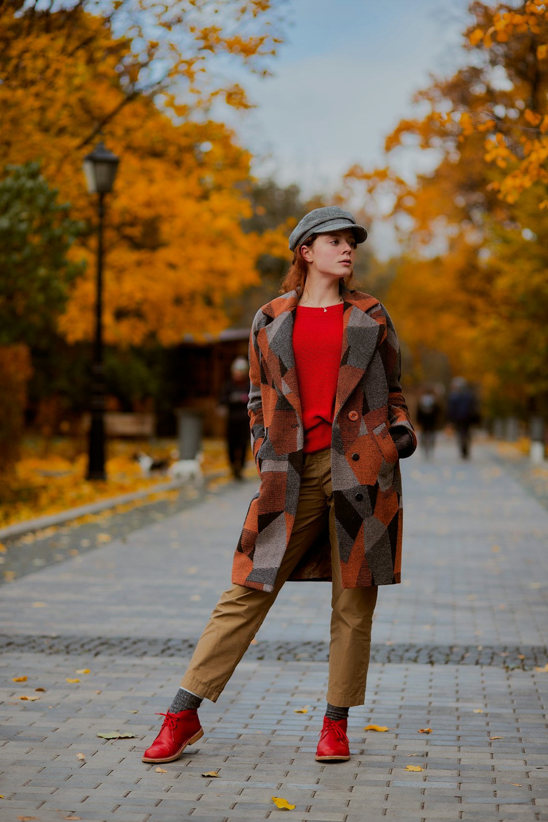 Herbst-Outfit in der Stadt